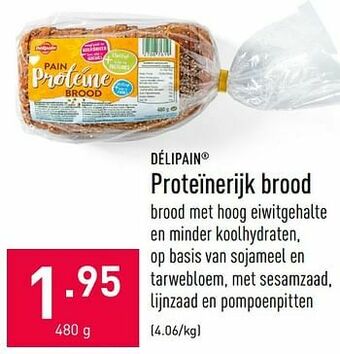 ALDI Proteïnerijk brood aanbieding