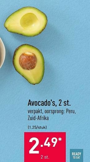 ALDI Avocado`s aanbieding