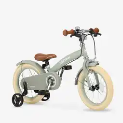 Decathlon Deryan Luxe Kinderfiets 14 inch - 3-in-1 - Groen aanbieding
