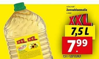 Lidl Zonnebloemolie aanbieding