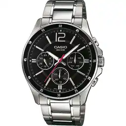 Decathlon Casio Multi Dial Horloge Zilverkleurig/Zwart MTP-1374PD-1AVEF aanbieding