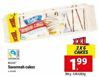 Lidl Savannah cakes aanbieding