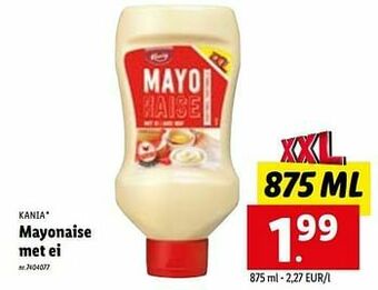 Lidl Mayonaise met ei aanbieding