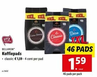 Lidl Koffiepads classic aanbieding