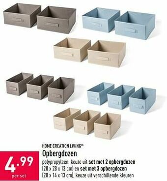 ALDI Opbergdozen aanbieding