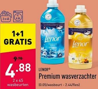 ALDI Premium wasverzachter aanbieding