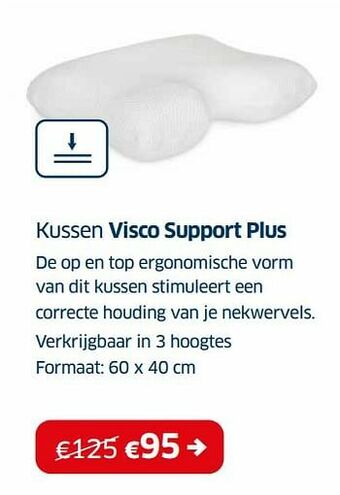 Kussen visco support plus
