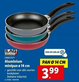 Lidl Aluminium minipan aanbieding