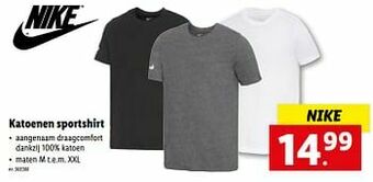 Lidl Katoenen sportshirt aanbieding