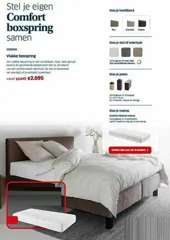 Sleeplife Vlakke boxspring aanbieding