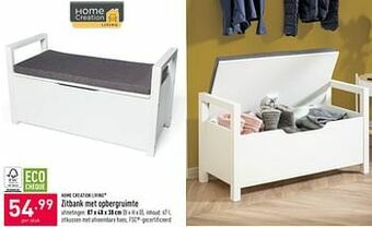 ALDI Zitbank met opbergruimte aanbieding