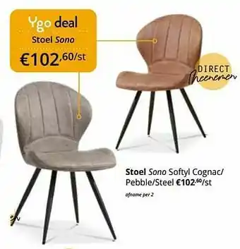 YGO Stoel sono aanbieding