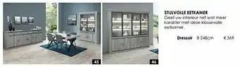 Stijlvolle eetkamer dressoir