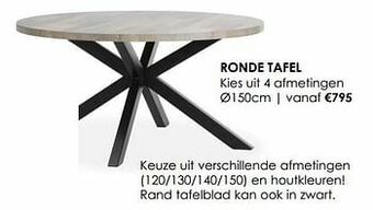 Krea Ronde tafel aanbieding