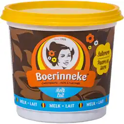 Albert Heijn Boerinneke Marino Chocopasta melk suikerarm bel aanbieding
