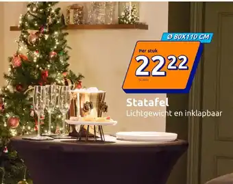 Action Statafel aanbieding