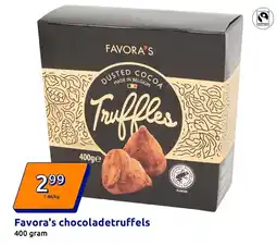 Action Favora's chocoladetruffels aanbieding