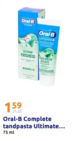 Action Oral-B Complete tandpasta Ultimate Fresh aanbieding