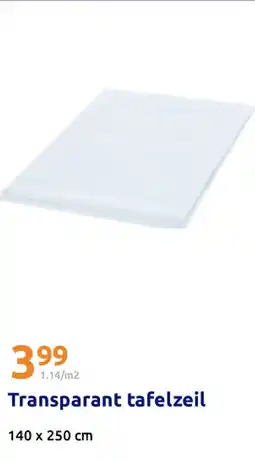 Action Transparant tafelzeil aanbieding