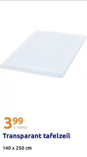 Action Transparant tafelzeil aanbieding