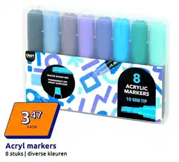 Action Acryl markers aanbieding