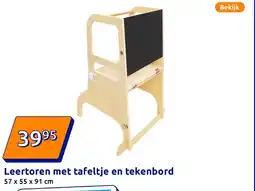 Action Leertoren met tafeltje en tekenbord aanbieding