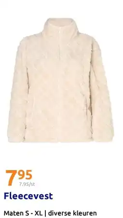 Action Fleecevest aanbieding