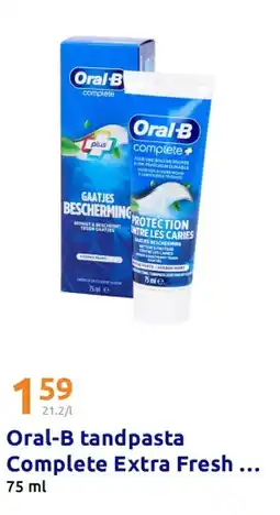 Action Oral-B tandpasta Complete Extra Fresh + Mouthwash aanbieding