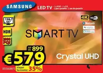ElectroStock Samsung led tv ue55au8072 aanbieding