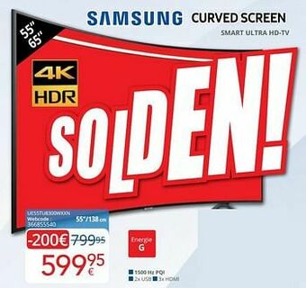 Eldi Samsung smart ultra hd-tv ue55tu8300wxxn aanbieding