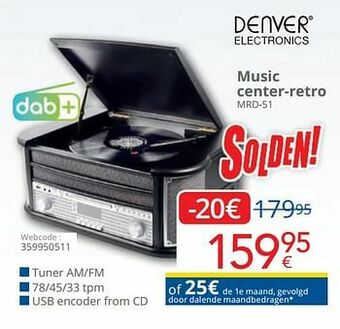 Denver electronics music center-retro mrd-51