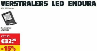 Verstralers led endura zonder sensor