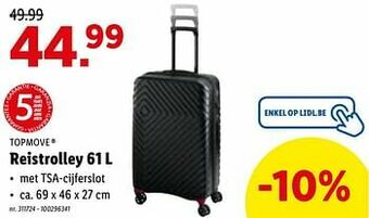 Lidl Reistrolley aanbieding