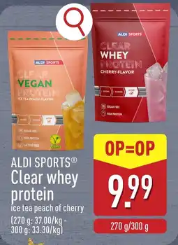 ALDI Aldi Sports Clear whey protein aanbieding