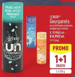 ALDI Lenor Geurparels aanbieding