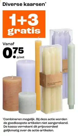Kwantum Diverse Kaarsen aanbieding
