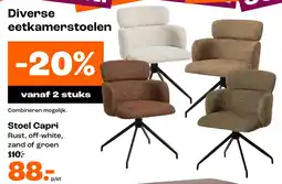 Kwantum Stoel Capri aanbieding