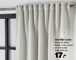 Kwantum Gordijn Luna Kant en klaar aanbieding