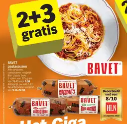 Albert Heijn Bavet Pastasauzen aanbieding