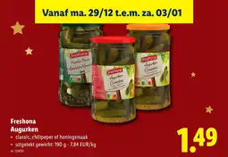 Lidl Freshona Augurken aanbieding