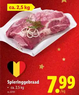Lidl Spieringgebraad aanbieding