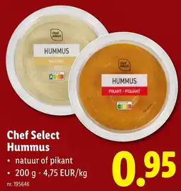 Lidl Chef Select Hummus aanbieding