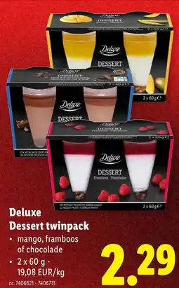 Lidl Deluxe Dessert twinpack aanbieding