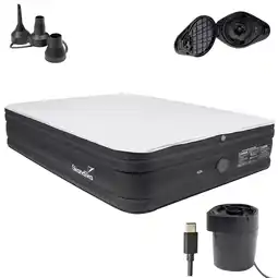 Decathlon Dubbel luchtbed Sveja Flex Plus - 2 personen - geïntegreerde oplaadbare pomp aanbieding