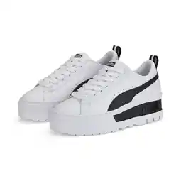 Decathlon Mayze Wedge sneakers voor dames PUMA White Black aanbieding
