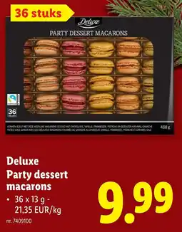 Lidl Deluxe Party Dessert Macarons aanbieding