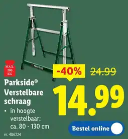 Lidl Parkside Verstelbare Schraag aanbieding