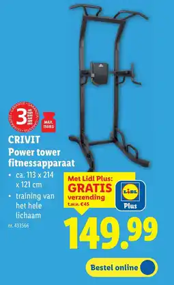 Lidl Crivit Power Tower Fitnessapparaat aanbieding