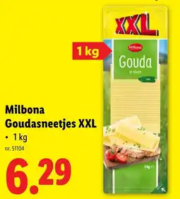 Lidl Milbona Goudasneetjes XXL aanbieding