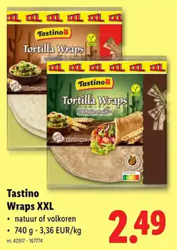 Lidl Tastino Wraps XXL aanbieding